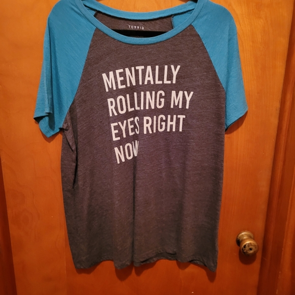 torrid Tops - Torrid "Mentally rolling my eyes right now" T-shirt